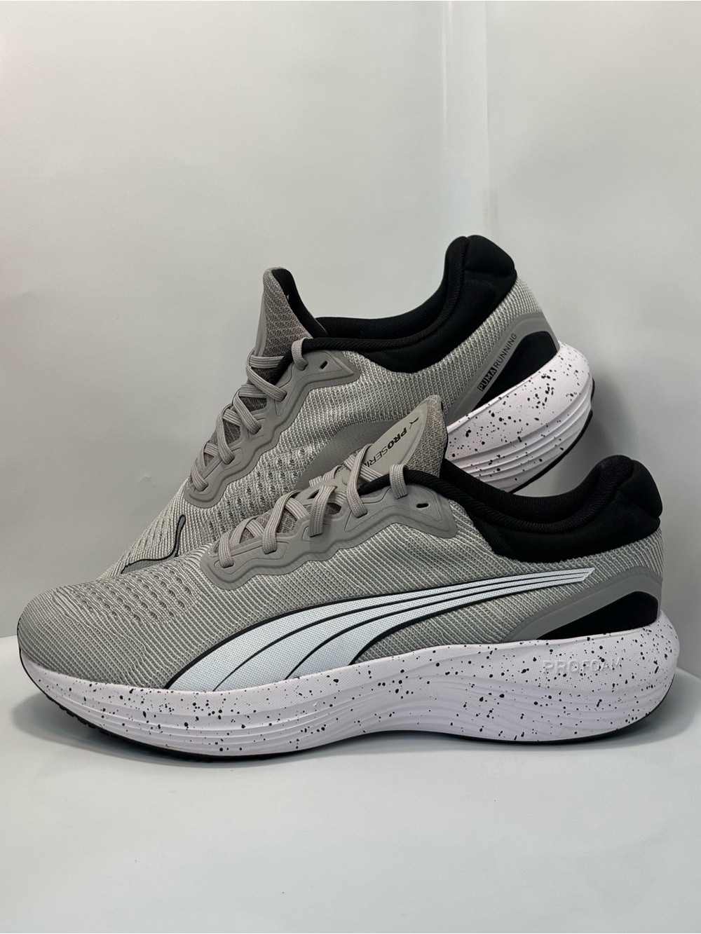 Puma Men's Size 10 Scend Pro Engineered Concrete Gray Running Shoes 378777-02